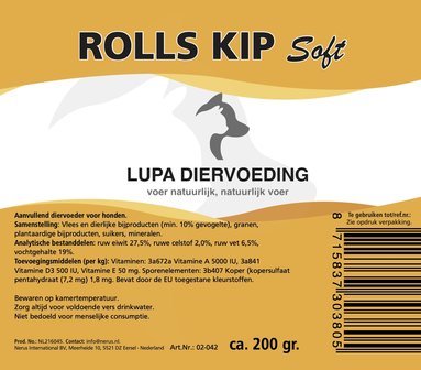 Rolls kip ca. 200 gram