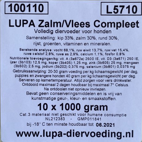Lupa Zalm/Vlees Compleet
