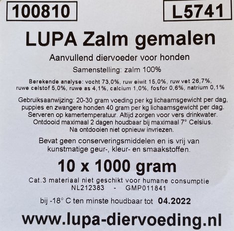 Lupa® 100% Zalm